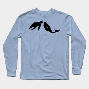 Mermaid and Sea Turtle Long Sleeve T-Shirt